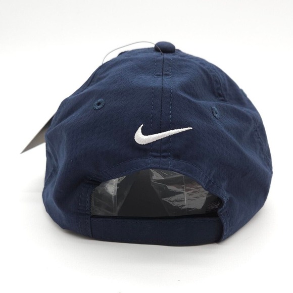 Nike Dri-Fit Heritage 86 Adjustable Strapback Golf Hat Baseball Dad Cap Blue New - Picture 6 of 8